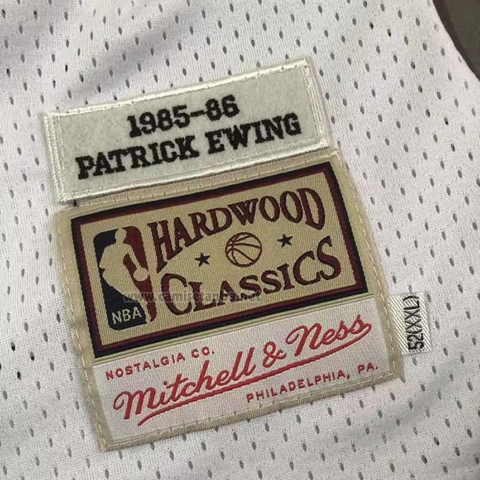 Camiseta New York Knicks Patrick Ewing #33 Mitchell & Ness 1985-86 Blanco